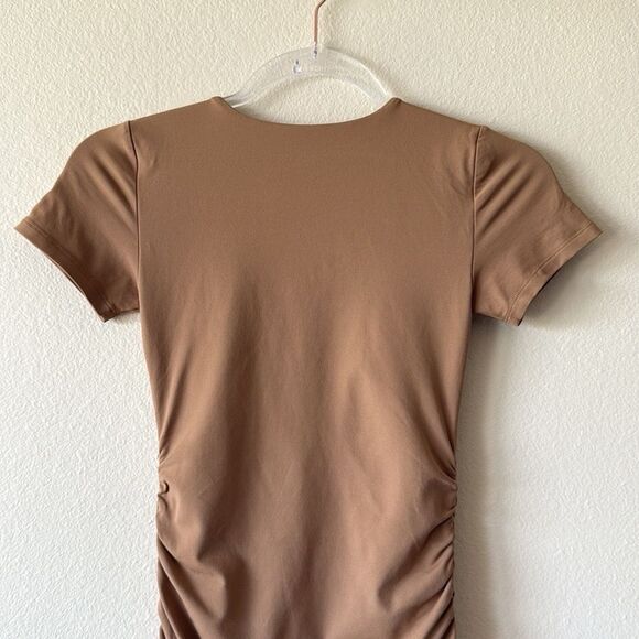 Aritzia Babaton Covet Contour Sleek Ruched Bodycon Mini Dress - Picture 8 of 11